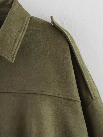 The Vintage Suede Bomber